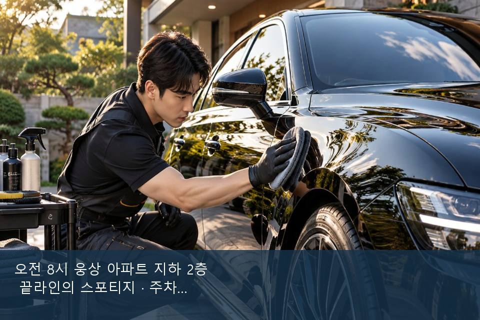 오전 8시 웅상 아파트 지하 2층 끝라인의 스포티지 · 주차장에서 부른 날