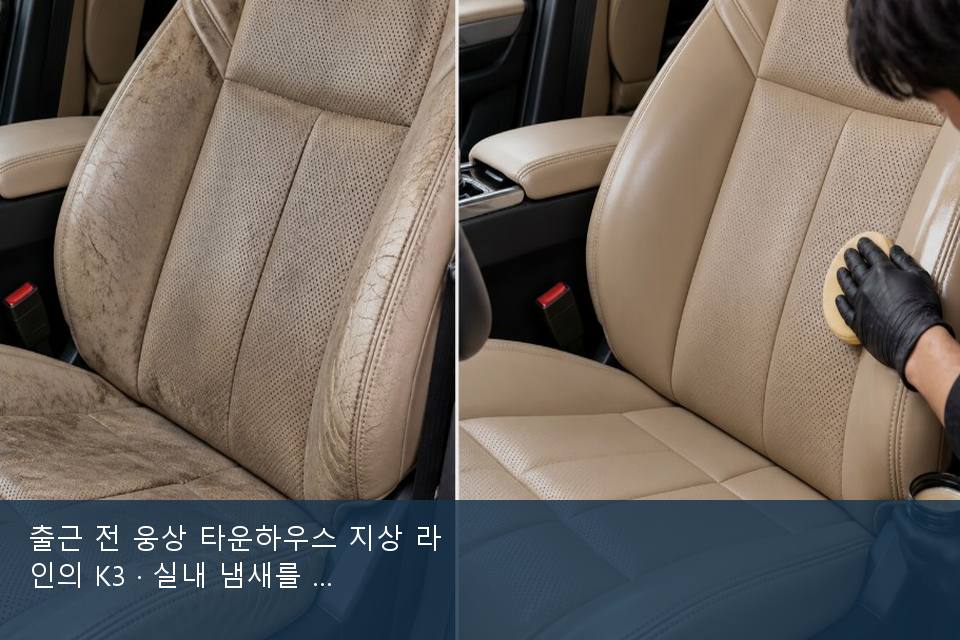 출근 전 웅상 타운하우스 지상 라인의 K3 · 실내 냄새를 연 기록